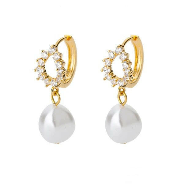Pearl Drop Earrings The Chic Women.