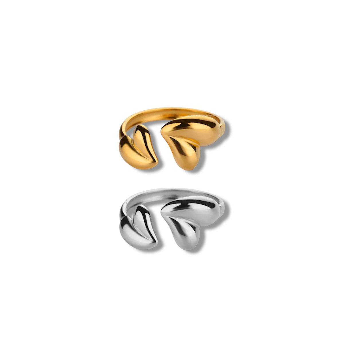 Duo Hearts Ring