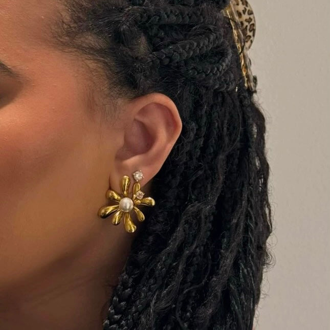 Sunlit Flower Earrings