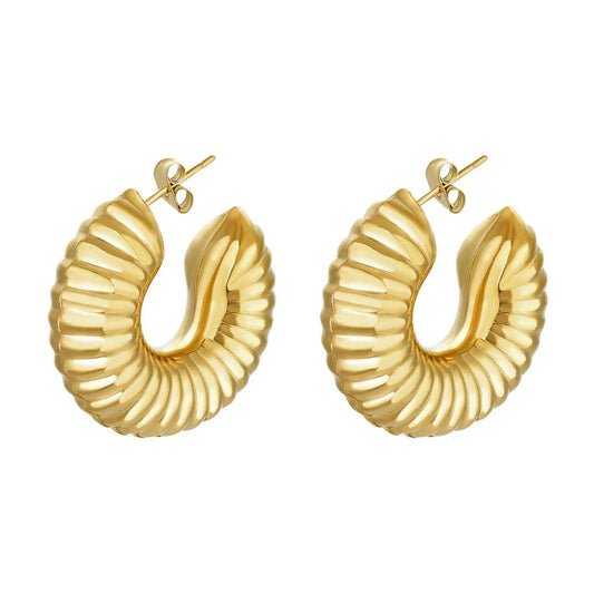 Spiral Hoops The Chic Women.