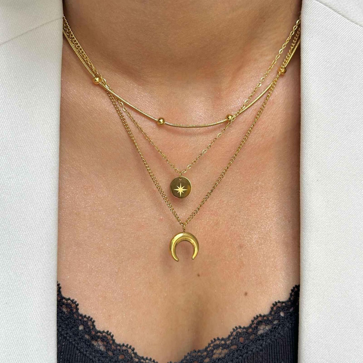 Boho Layered Necklace The Chic Women.