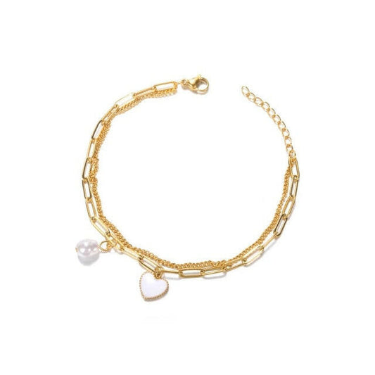 Heart Charm Bracelet The Chic Women.