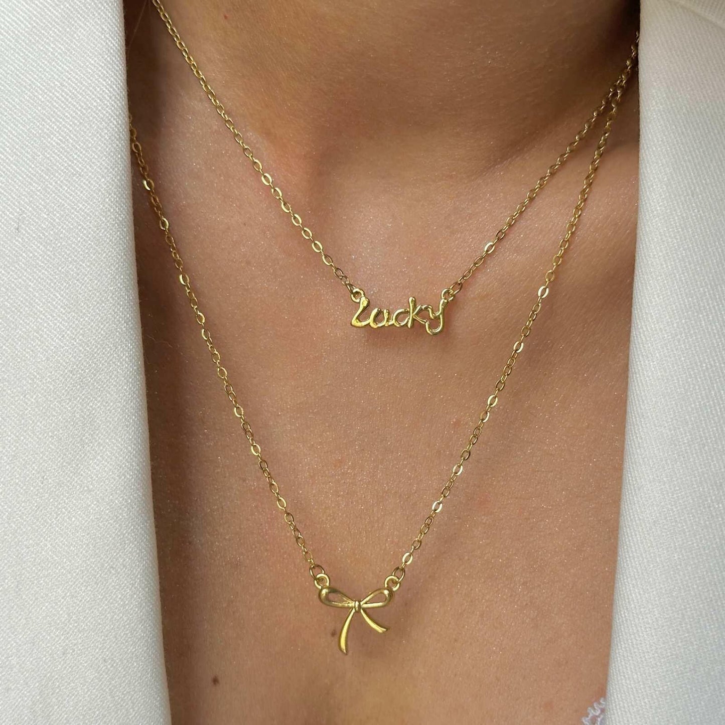 Lucky Girl Necklace The Chic Women.