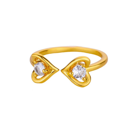 Twin Hearts Ring