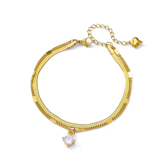 Layered Drop Bracelet/Anklet The Chic Women.