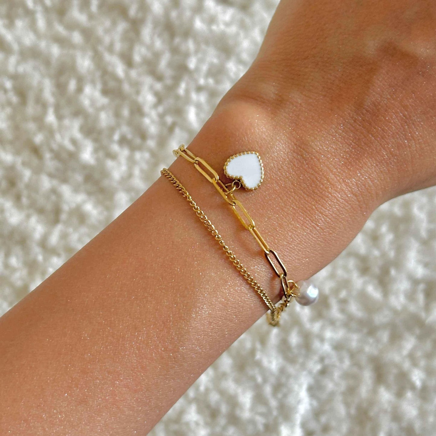 Heart Charm Bracelet The Chic Women.
