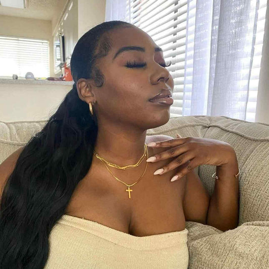 Multilayer Cross Necklace The Chic Women.