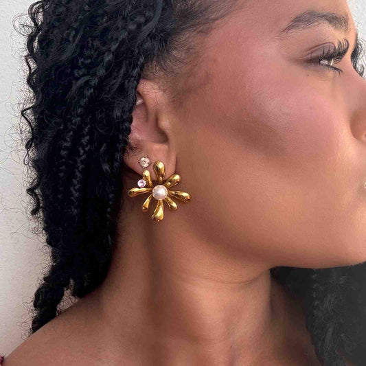 Sunlit Flower Earrings