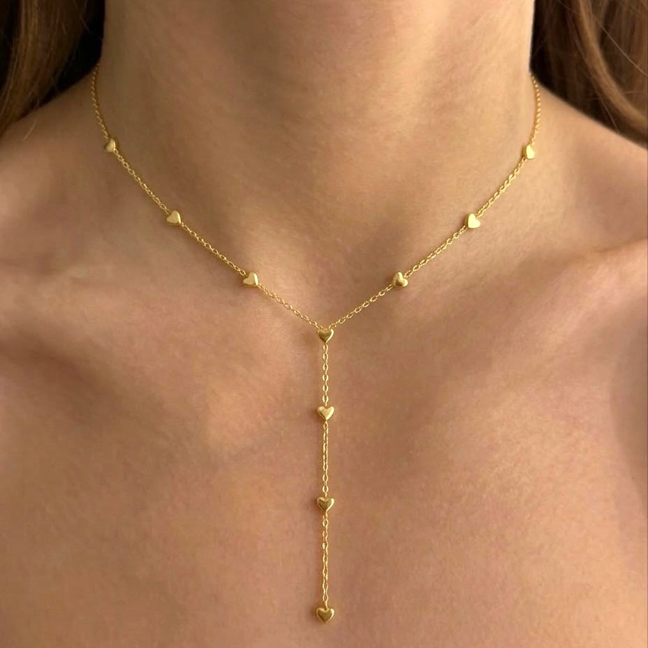 Falling Hearts Necklace