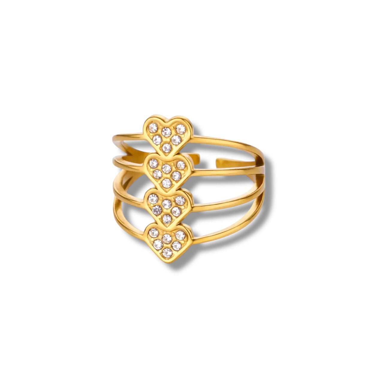 Layered Heart Ring