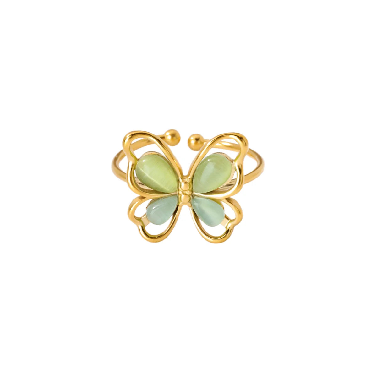 Mint Butterfly Ring