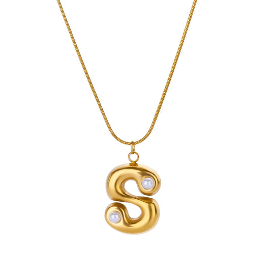 Initial Pearl Necklace