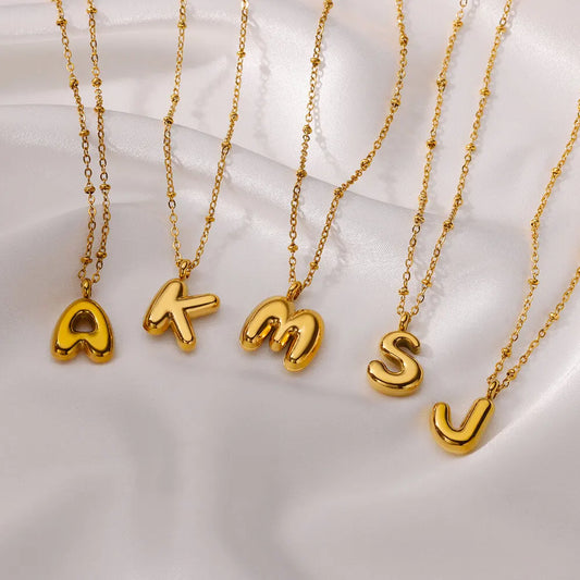 Bubble Letter Necklace