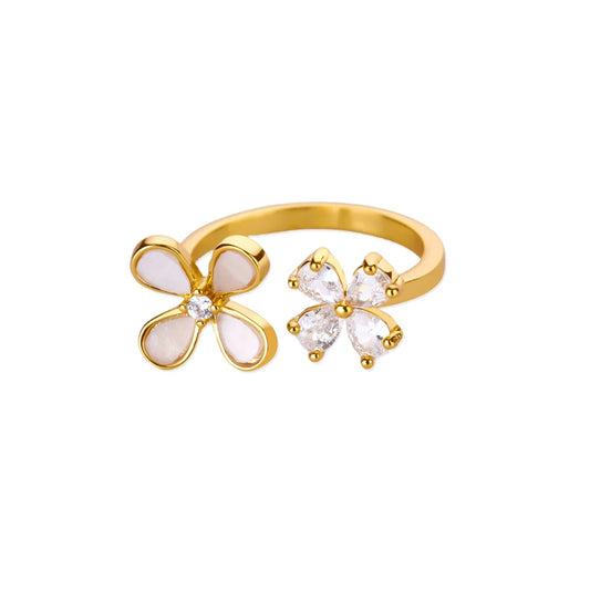Twin Bloom Ring