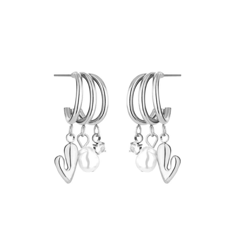Trio Charm Earrings