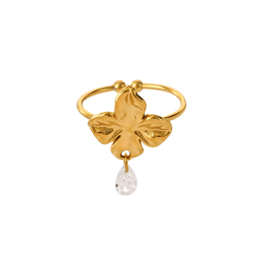 Fleur Drop Ring