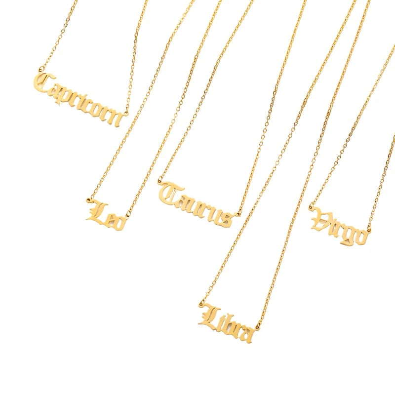 Zodiac Sign Necklace  The Chic Women.