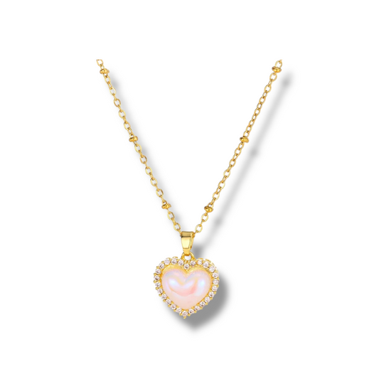 Blush Heart Necklace