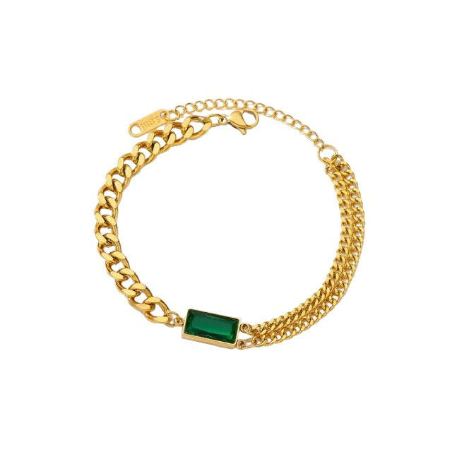 Emerald Bracelet/ Anklet  The Chic Women.