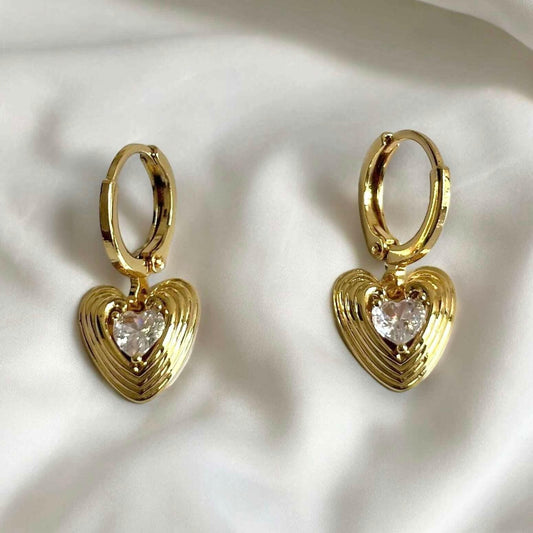 Bubbly Heart Earrings  The Chic Women.