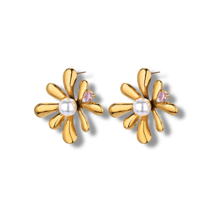 Sunlit Flower Earrings