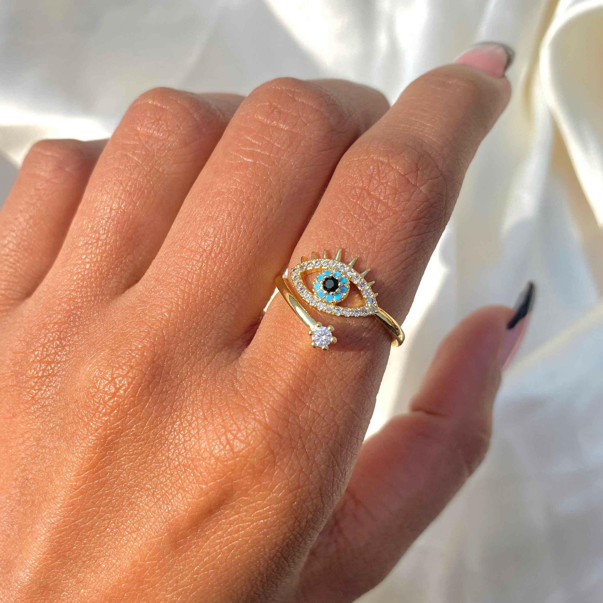 Evil Eye Ring  The Chic Women.