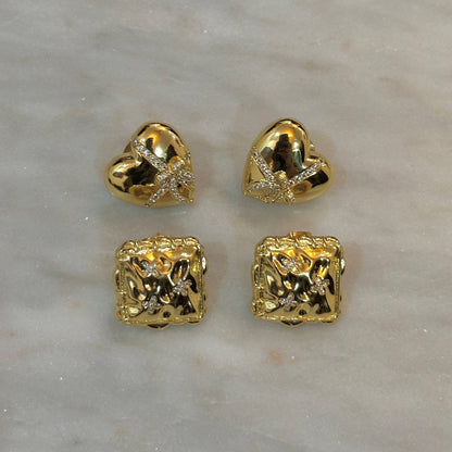 Square Stud Earrings