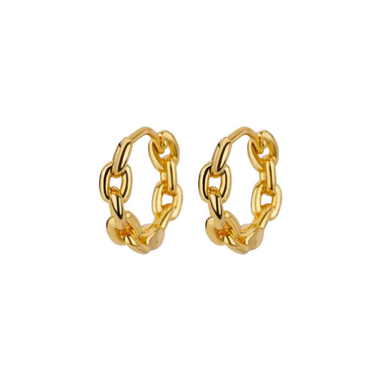 Mini Chain hoops  The Chic Women.