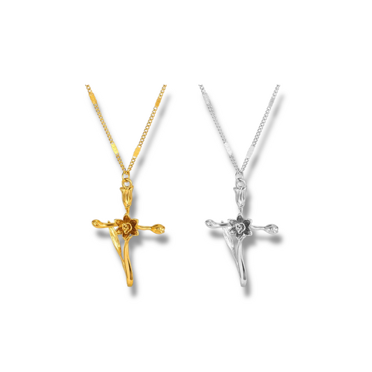 Blossom Cross Necklace