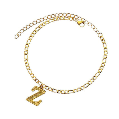 Block Letter Anklet/Bracelet  The Chic Women.