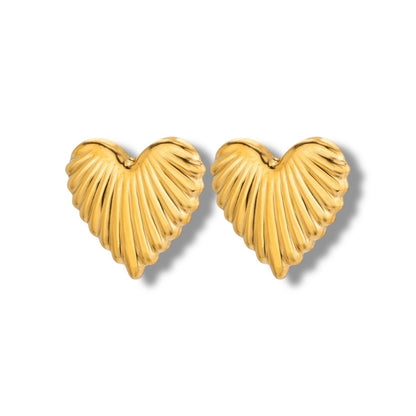 Golden Heart Earrings