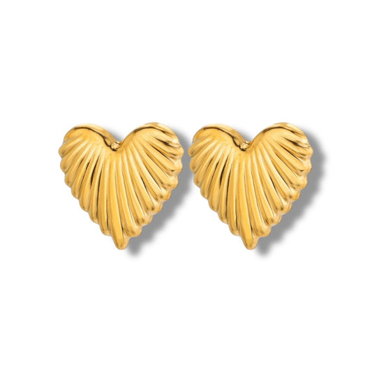 Golden Heart Earrings