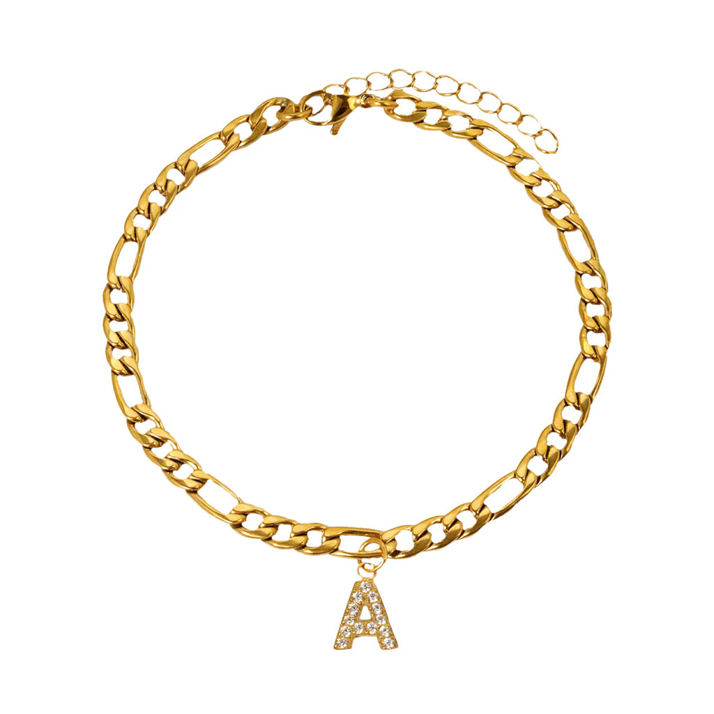 Tiny Initial Anklet/Bracelet  The Chic Women.