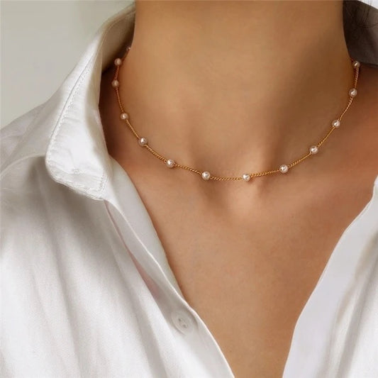 Pearl Beaded Necklace