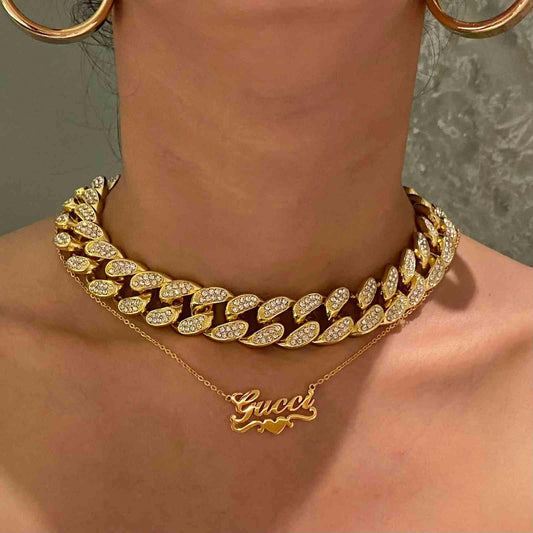 20mm Icy Cuban Chain  The Chic Women.