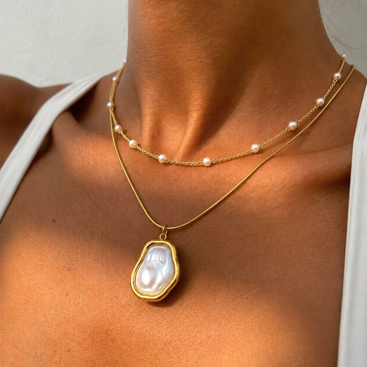 Solene Pearl Necklace