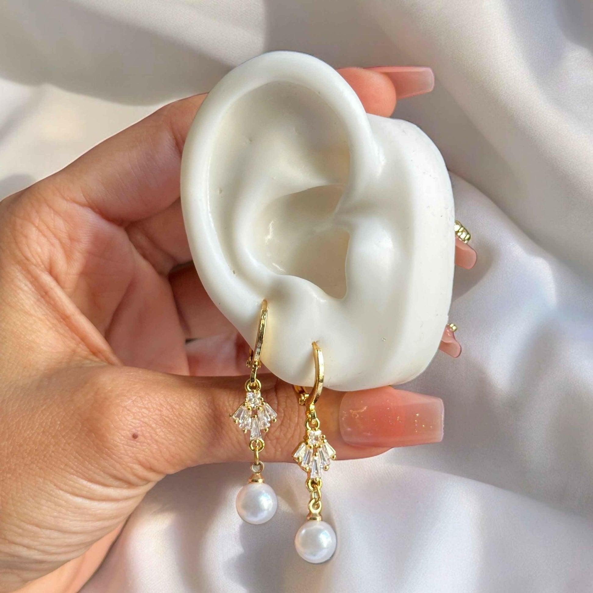 Pearl Dangle Earrings  The Chic Women.