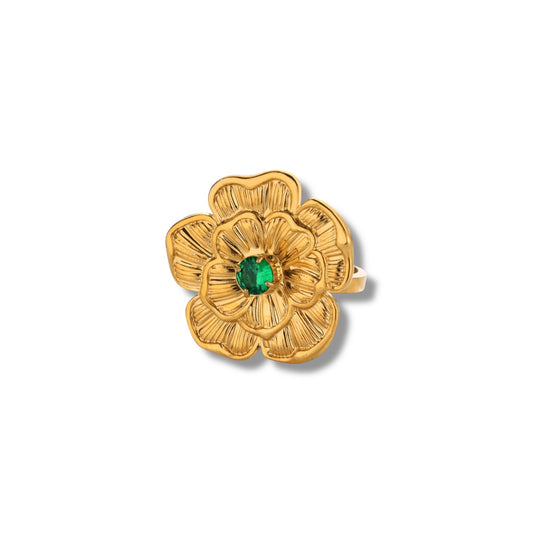 Emerald Bloom Ring