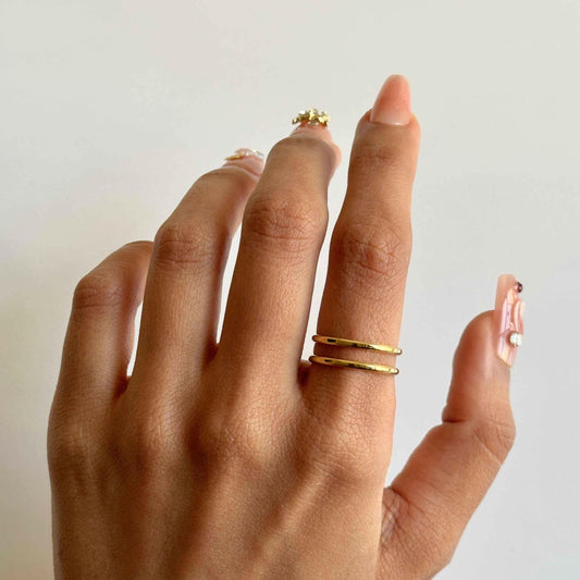 Minimal Duo Ring  The Chic Women.