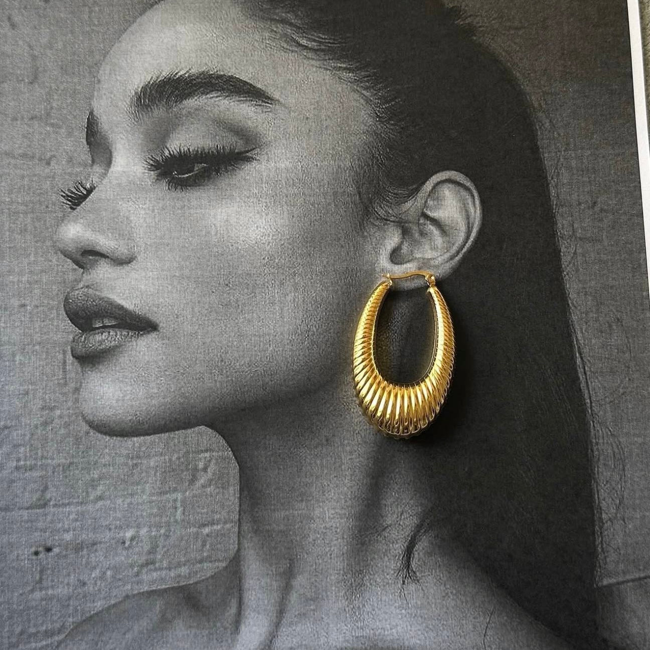 Chunky Hoop Earrings