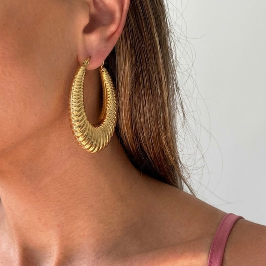 Chunky Hoop Earrings