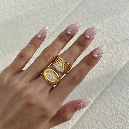 Aurora Triangle Ring