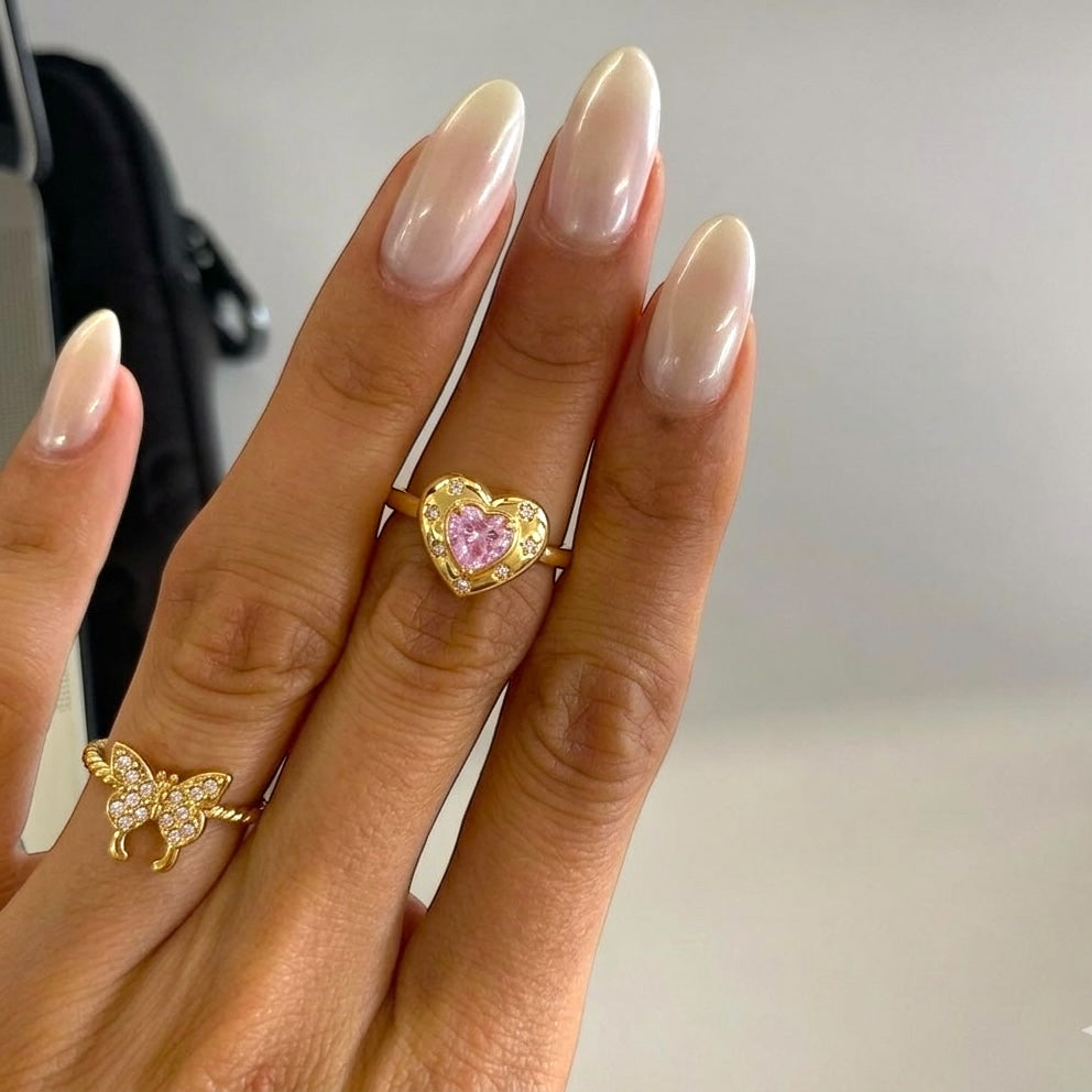 Blush Heart Ring