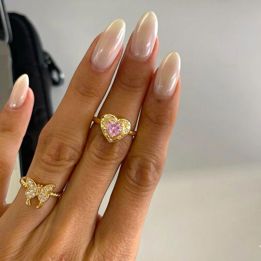Blush Heart Ring