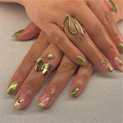 Halo Butterfly Ring