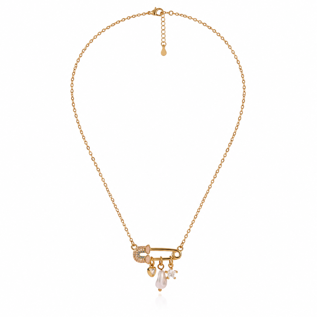 Charm Pin Necklace