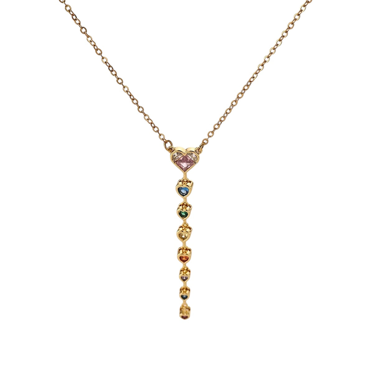 Spectrum Hearts Necklace