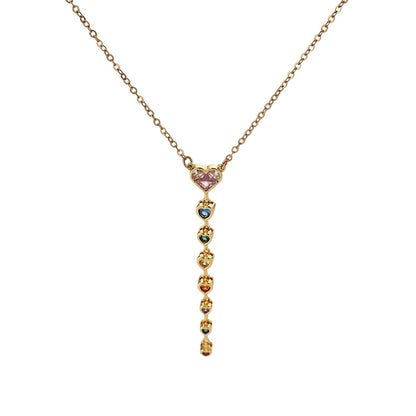 Spectrum Hearts Necklace
