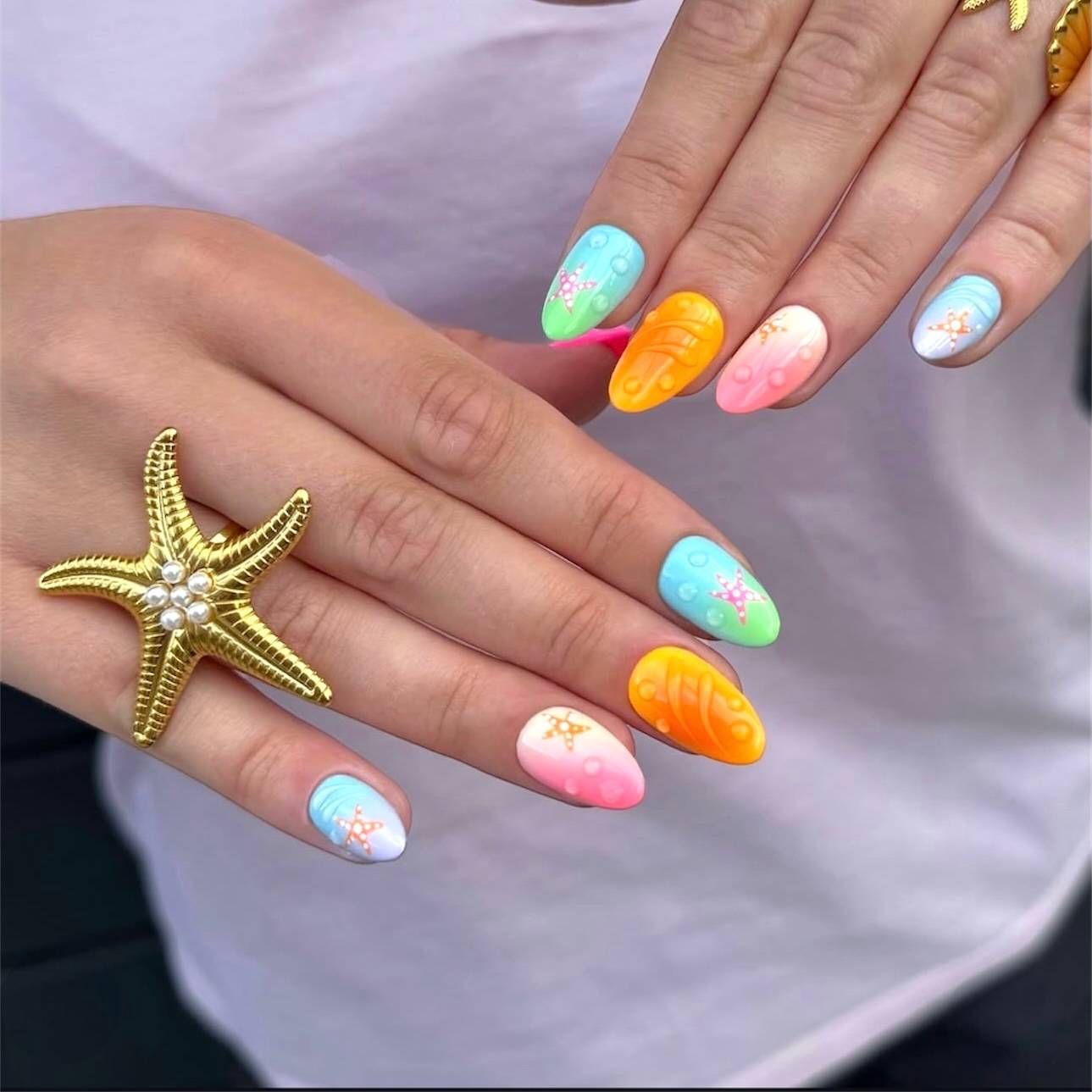 Chunky Starfish Ring