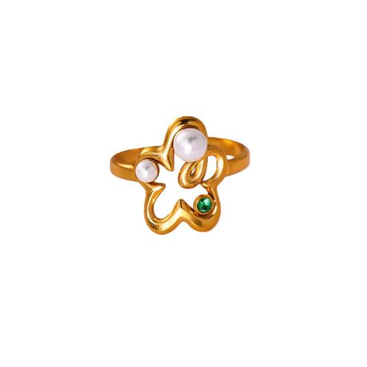 Dewdrop Blossom Ring